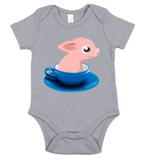 Pig Short Sleeve Baby One-Piece