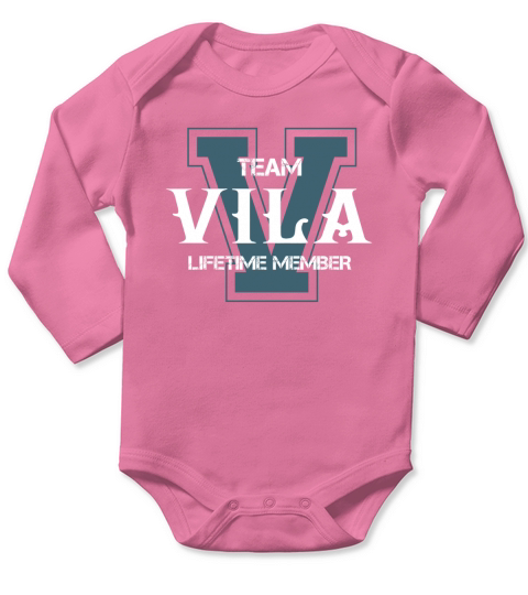 VILA Shirts - Team VILA Lifetime Member Name Shirts Long Sleeve Baby One-Piece