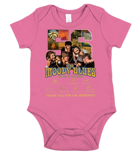 56 the moody blues years of 1964 2020 thank you for the memories signatures Short Sleeve Baby One-Piece