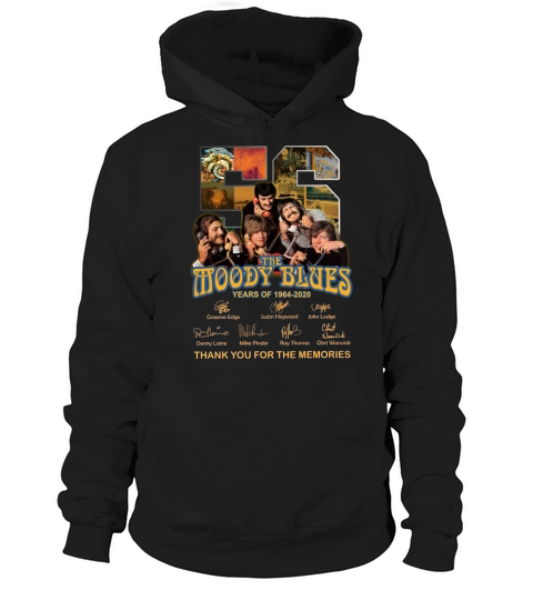 56 the moody blues years of 1964 2020 thank you for the memories signatures Hoodie Unisex