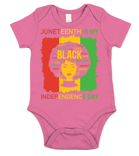 Juneteenth is my independence day(1) Short Sleeve Baby One-Piece
