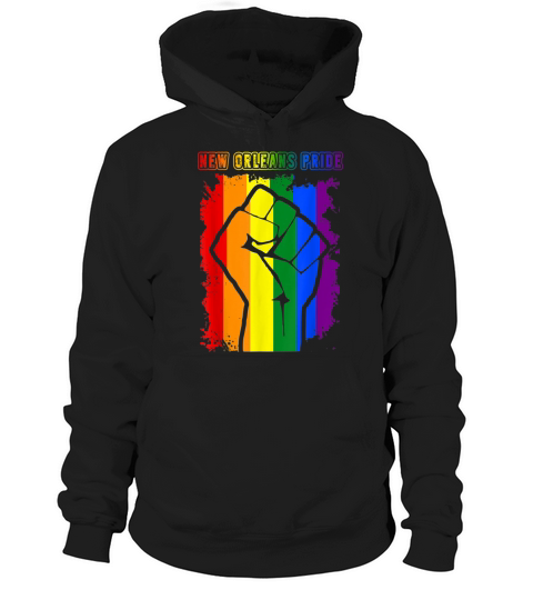 New Orleans PRIDE LGBT RAINBOW FLAG T-SHIRT Hoodie Unisex