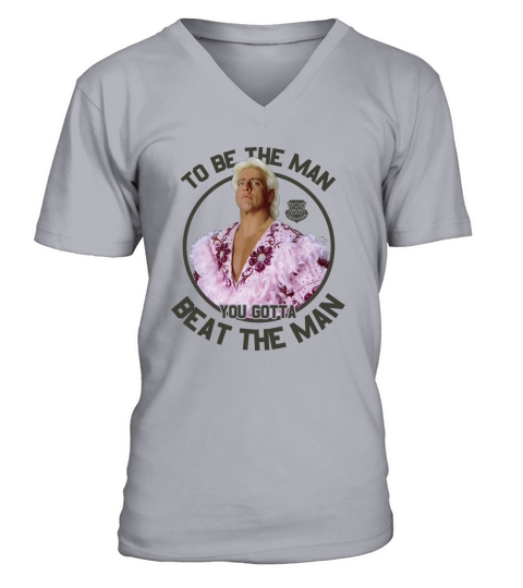 WWE Ric Flair To Be The Man You Gotta Beat The Man shirt - Coffee Mug (colored) V-Neck T-shirt
