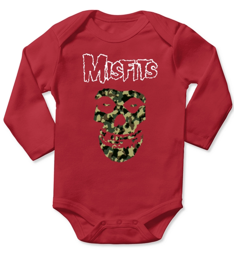 Misfits Camouflage Long Sleeve Baby One-Piece