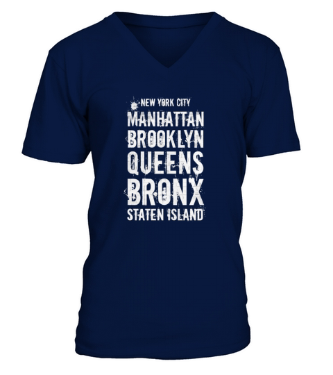 The Five Boroughs  - New York City V-Neck T-shirt
