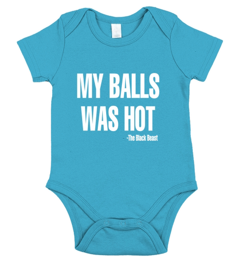 my balls was hot Short Sleeve Baby One-Piece