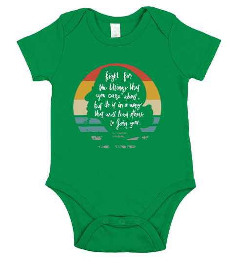 Fight For The Things You Care About Notorious RBG Short Sleeve Baby One-Piece