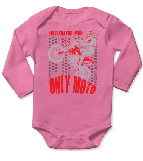 Dirt Bike Only Moto Honda T-Shirts Long Sleeve Baby One-Piece
