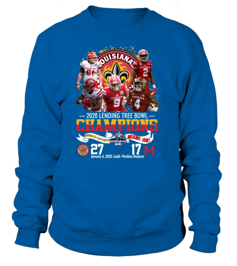 Lending Tree Bowl Champions Louisiana Ragin’ Cajuns 2020 Gift Sweatshirt Unisex