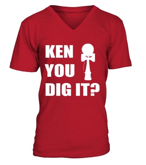 Ken You Dig It Funny Kendama V-Neck T-shirt
