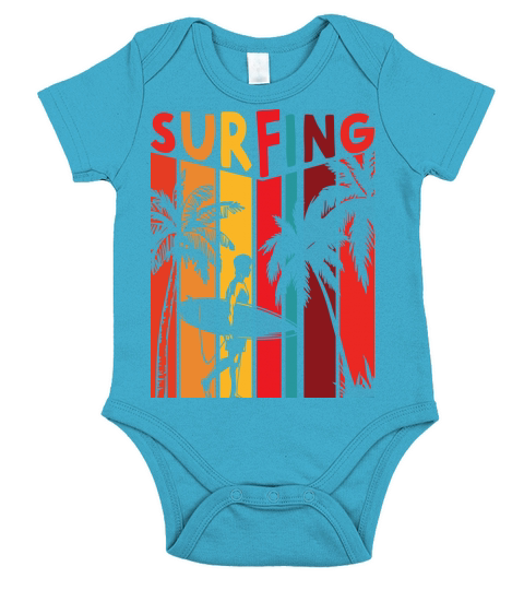 Surfing Short Sleeve Baby One-Piece