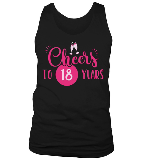 18th Birthday Cheers Chic Pink Gift Idea Tank Top Unisex