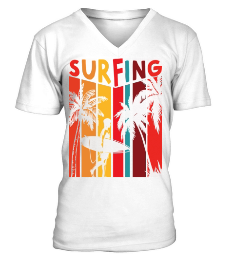Surfing V-Neck T-shirt