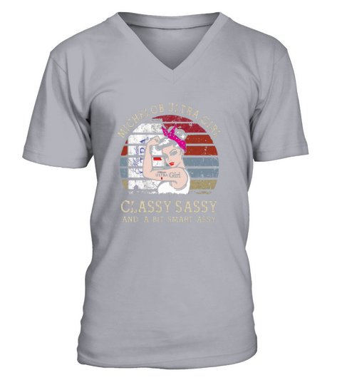 Strong Michelob Ultra girl classy sassy and a bit smart assy vintage shirt V-Neck T-shirt