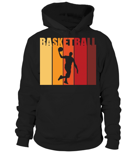 Vintage Basketball Player silhouette Hoodie Unisex