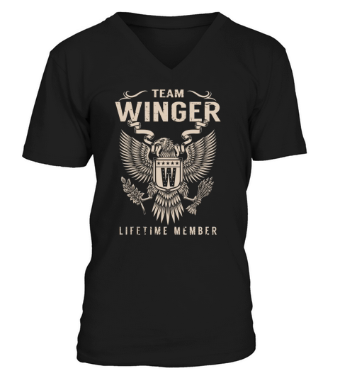 Team WINGER Lifetime Member Name Shirts V-Neck T-shirt
