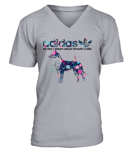 2212 Smooth Collie V-Neck T-shirt