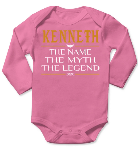 Kenneth Legend Name Kenneth Long Sleeve Baby One-Piece