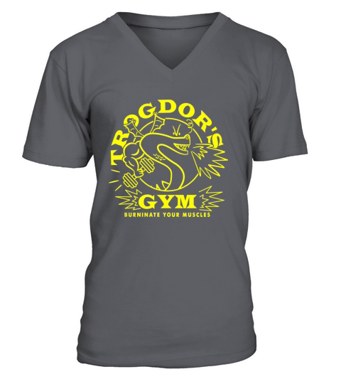 Snake Trogdor’s Gym Burninate Your Muscles shirt V-Neck T-shirt