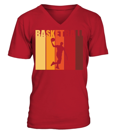Vintage Basketball Player silhouette V-Neck T-shirt