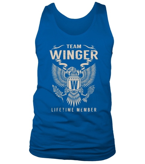 Team WINGER Lifetime Member Name Shirts Tank Top Unisex