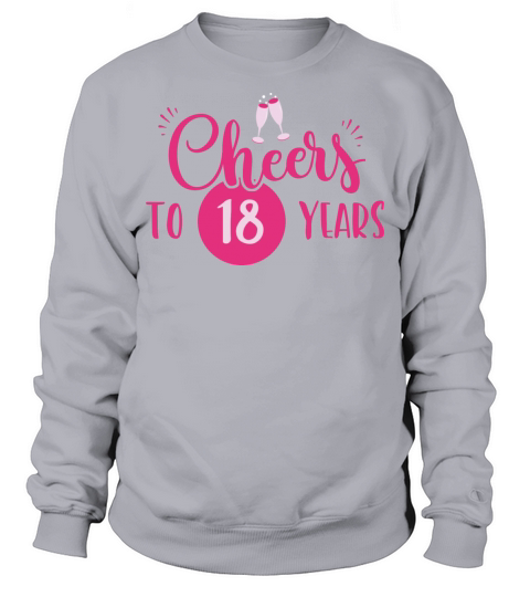 18th Birthday Cheers Chic Pink Gift Idea Sweatshirt Unisex