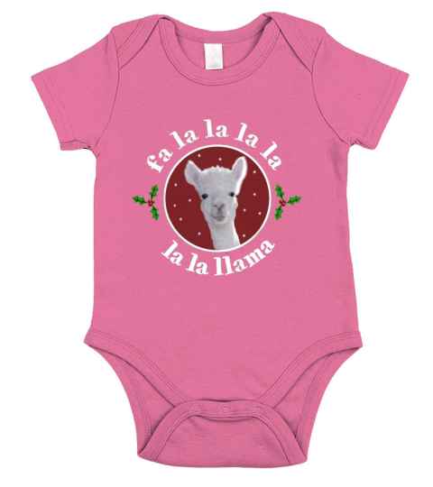 Christmas Llama Short Sleeve Baby One-Piece