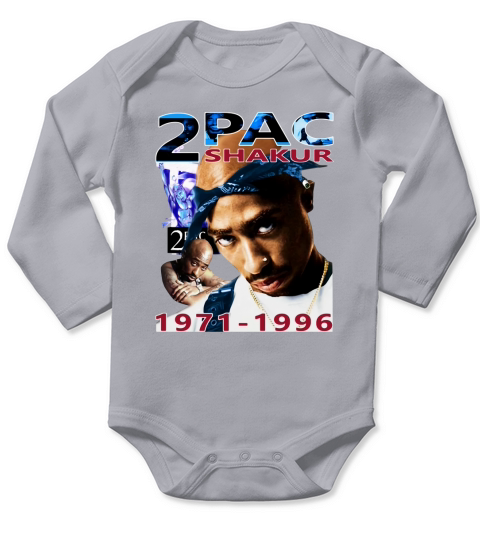 Tupac Shakur 1971-1996 Long Sleeve Baby One-Piece