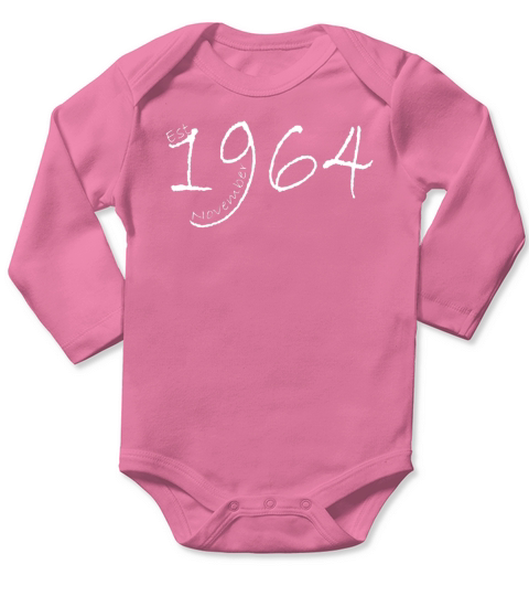Est November 1964 Tshirt - 53rd Birthday gift T Shirt Long Sleeve Baby One-Piece