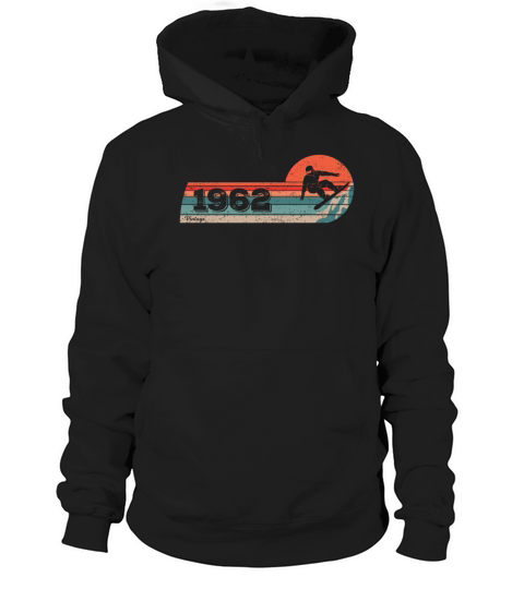 Snowboard born 1962 Birthday VintageSnowboarding Hoodie Unisex