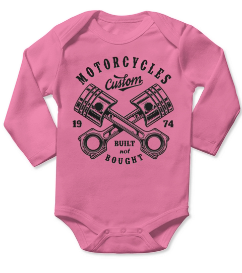 Custom Motorcycles - Engine Long Sleeve Baby One-Piece