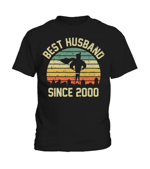 Wedding Anniversary Best Husband SINCE 2000 Kids T-Shirt