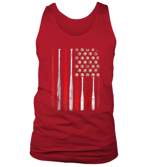 American Flag Vintage Baseball Flag T-Shirt, Dad, Mom TSHIRT - Unisex Long Sleeve Tank Top Unisex