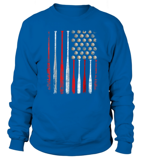 American Flag Vintage Baseball Flag T-Shirt, Dad, Mom TSHIRT - Unisex Long Sleeve Sweatshirt Unisex