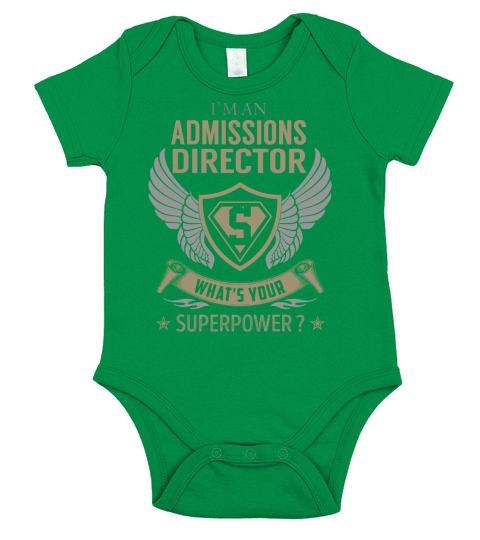 I am an Admissions Director What is Your Superpower Job Short Sleeve Baby One-Piece