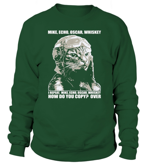 Aviation Pilot Plane Flying Cat History - Mike Echo Sweatshirt Unisex