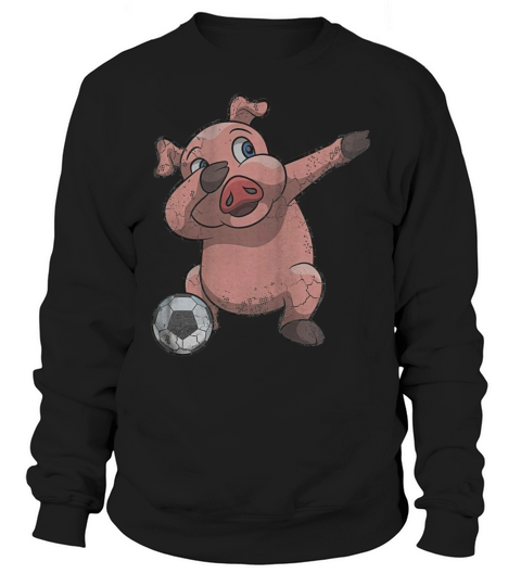 Dabbing Soccer Pig Dab Shirt_extract Sweatshirt Unisex