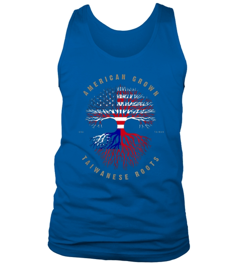 American Grown Taiwanese Roots Taiwan Flag Tank Top Unisex
