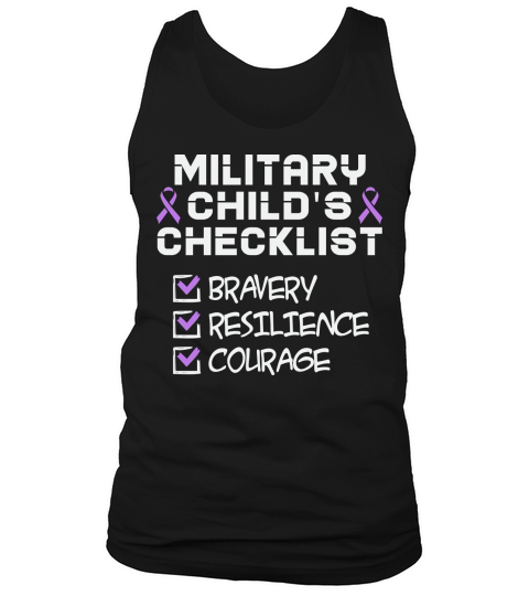 Military childs checklist Tank Top Unisex