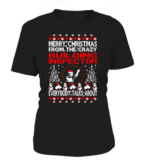 Merry Christmas Building Inspector Ugly Sweater T-Shirt Women's T-Shirt