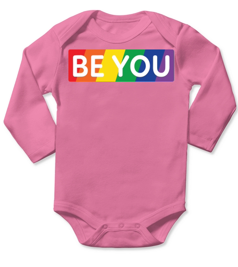 LGBTQ Be You Gay Pride Long Sleeve Baby One-Piece