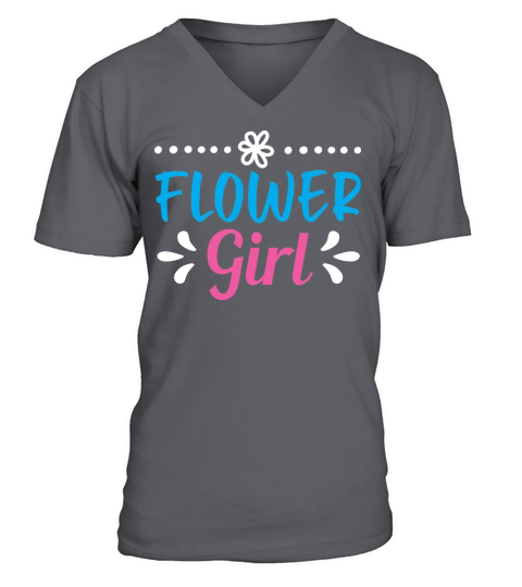 Wedding Flower girl V-Neck T-shirt