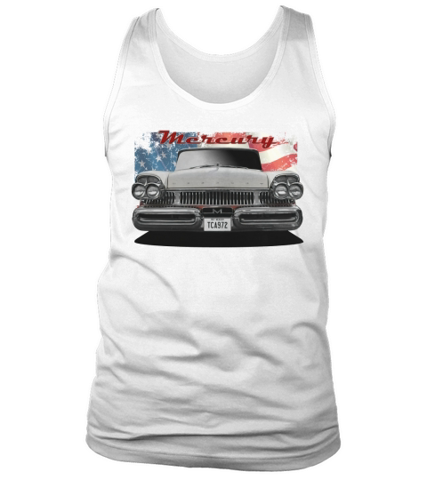 1957 Mercury Montclair Front White Tank Top Unisex