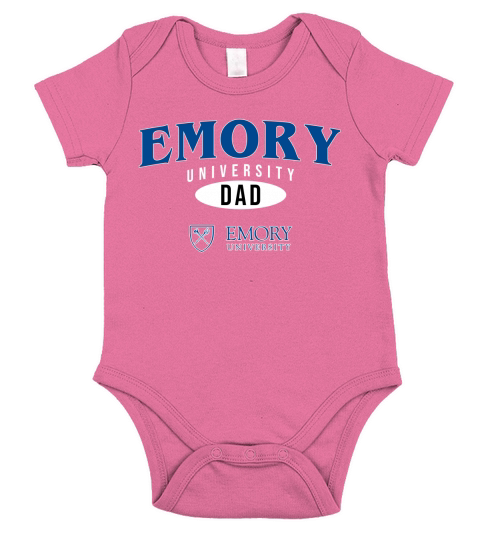 Champion Emory University Dad 2020 Short Sleeve Baby One-Piece