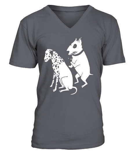DALMATIAN DOG TATTOO - Womens Organic T-Shirt V-Neck T-shirt