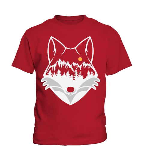 Vintage nation landscape fox Kids T-Shirt