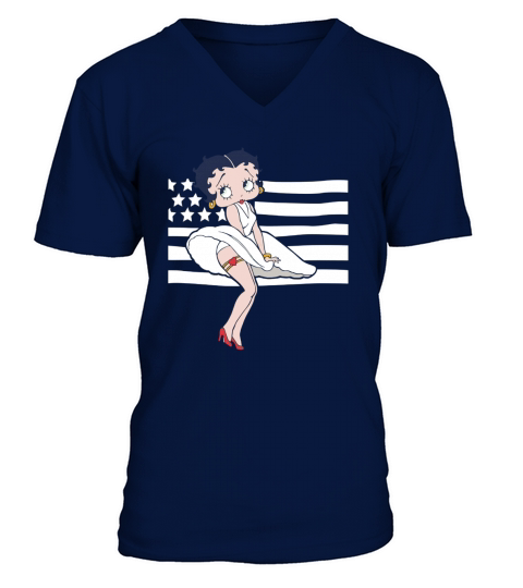 Betty Betty Betty America V-Neck T-shirt