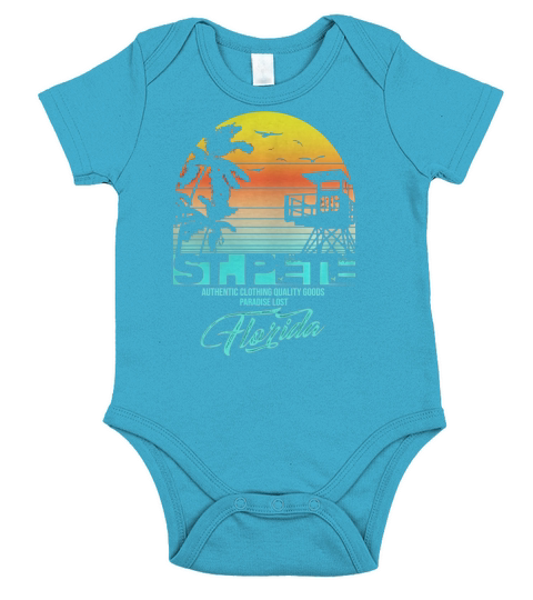 st. pete Florida beach shirt Short Sleeve Baby One-Piece