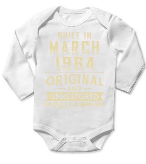 Built in March 1964 original and unrestored Long Sleeve Baby One-Piece