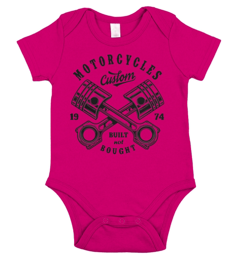 Custom Motorcycles - Engine Short Sleeve Baby One-Piece